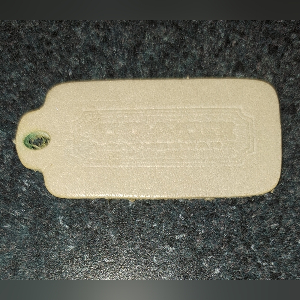 Vintage Coach Leather Hangtag